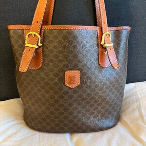 Celine Coated Canvas Shoulder tote bag